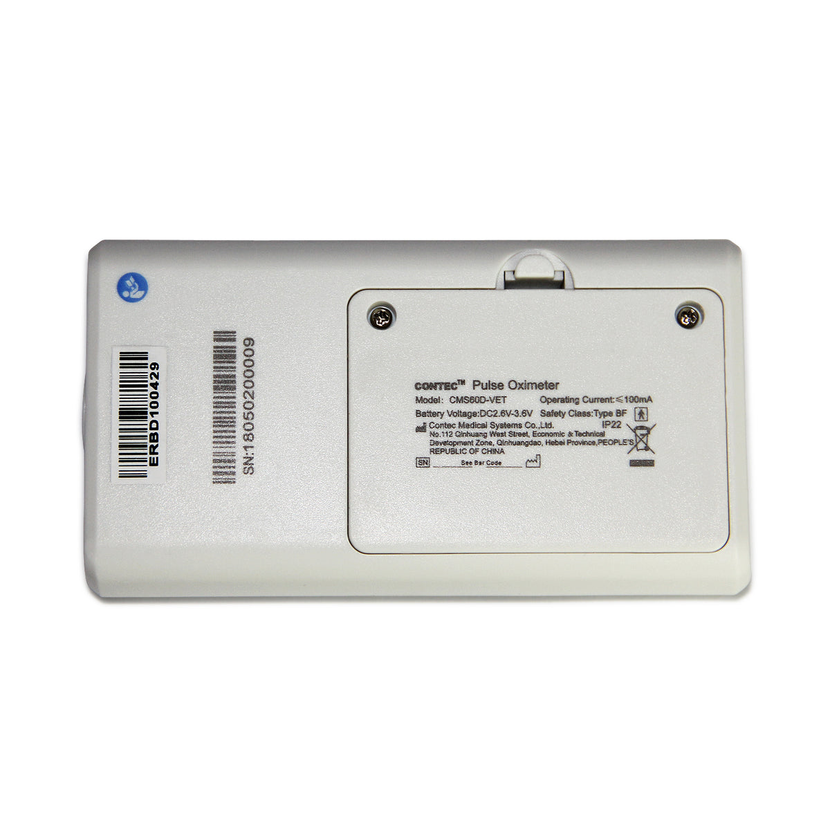 FEP Vétérinaire Oximètre pulseur SPO2 Moniteur de taux d'impulsions Tongue d'oreille Sonde PC SW