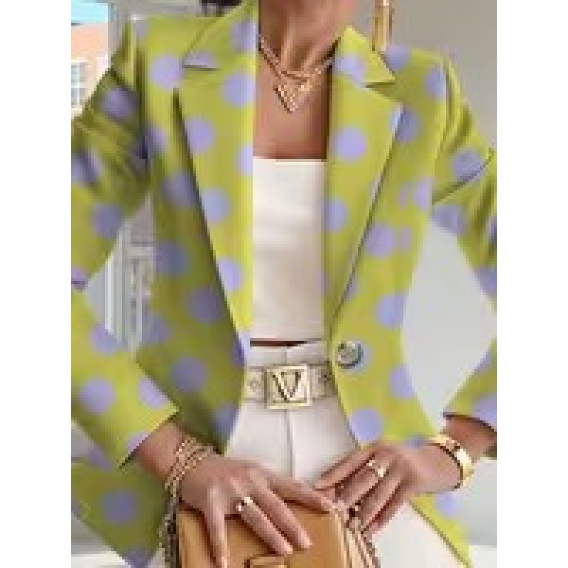 Women's trendy printed suit blazer