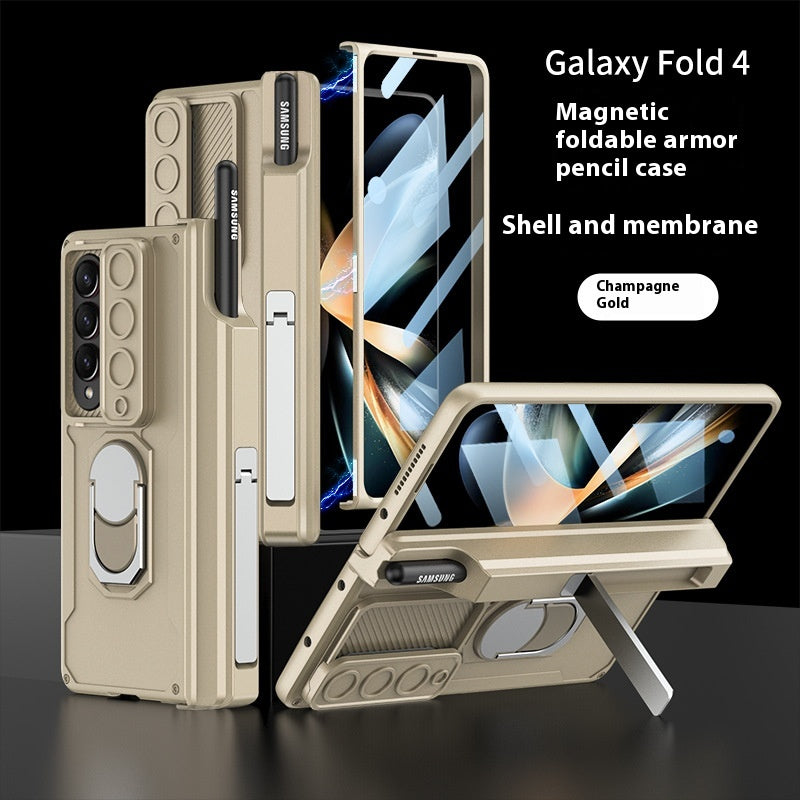 Coffret de protection magnétique pour boîtier de téléphone à charnière pliante