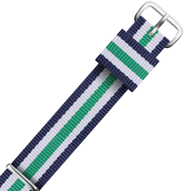 Bracelet de montre en nylon DW avec boucle tissée et bande de toile