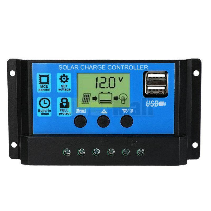 20-80A MPPT Solar Panel Regulator Charge Controller Auto Focus Tracking 12