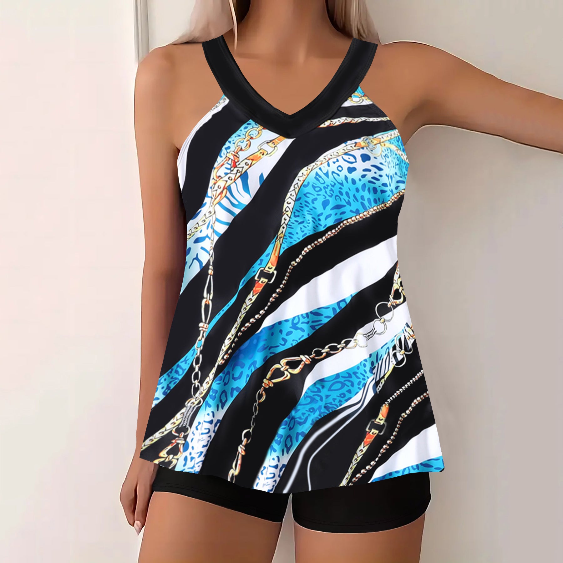 Bikini tendance pour femmes avec slip imprimé
