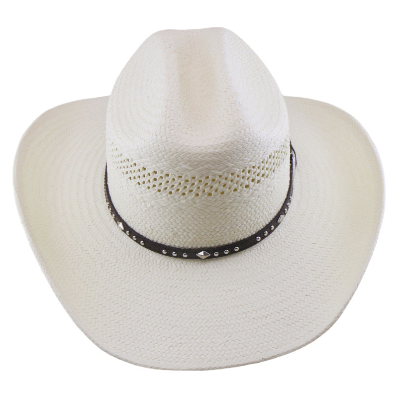 Chapeau Cowboy Cap Knights Chapeau Cowboy à cinq points en paille