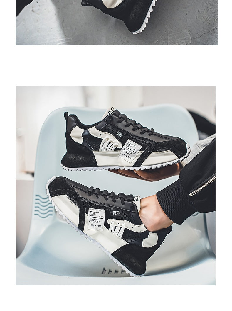 Mode de printemps pour hommes Tout-match Casual Sneaker Epaisseur Hauteur de fond Augmentation Non-dérapant