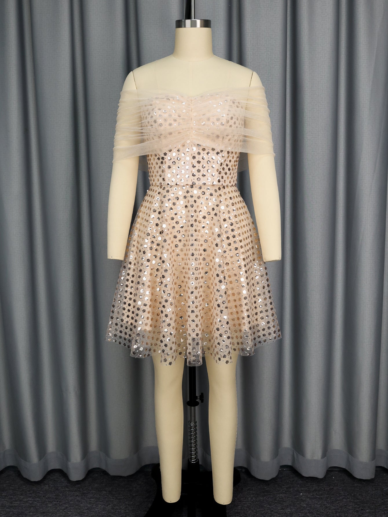 Robe de soirée en haut Robe de fête de l'épaule
