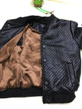 Col rond en cuir bébé PU veste en cuir garçon veste