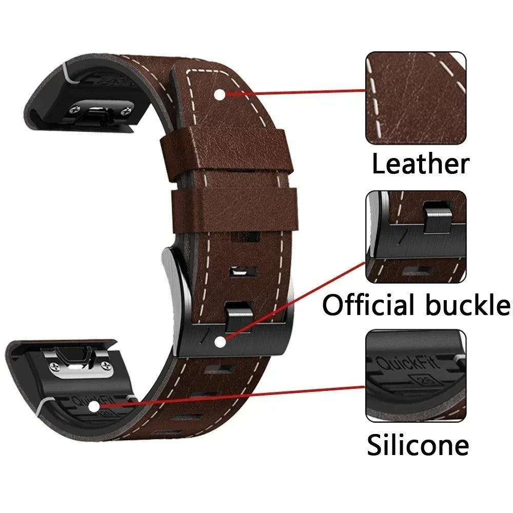 Bracelet de montre de sortie rapide en silicone pointant