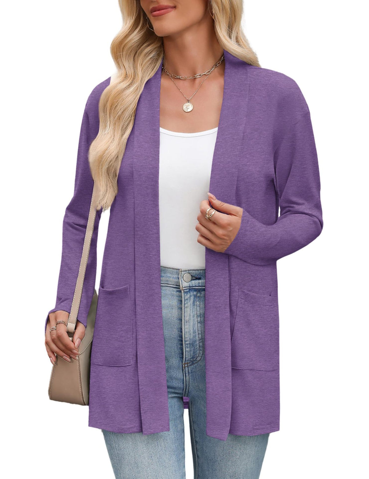 Women's lightweight cardigan sweatshirt coat