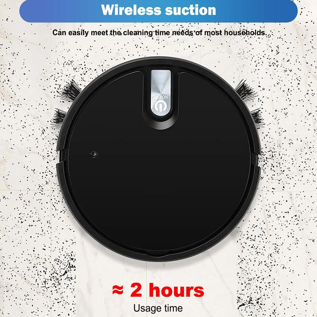 Smart Robot Vacuum Cleaner Automatic Sweeper Floor Clean Rechargeable
