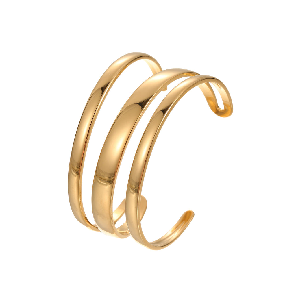Bracelet d'ouverture simple en acier inoxydable