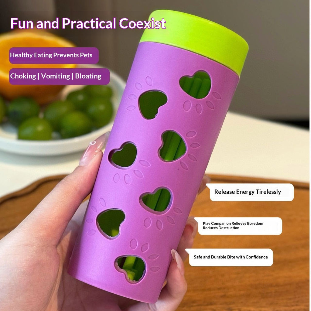 Chat et chien Puzzle Chewable Hollow-out Trait-dispensing Chew Toy