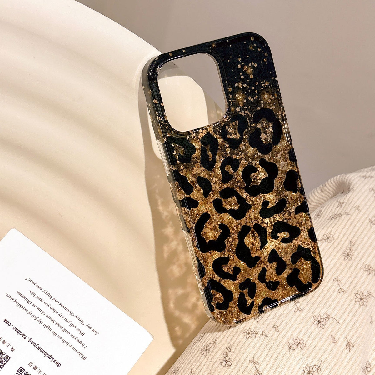 Étui téléphonique personnalisé pour fille Leopard