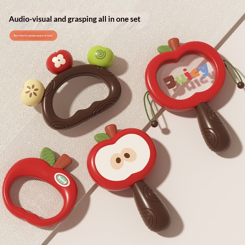 Nouveau-né Rattle Bite Safe Wave Rattle Toy Baby Hand Shaking Drum