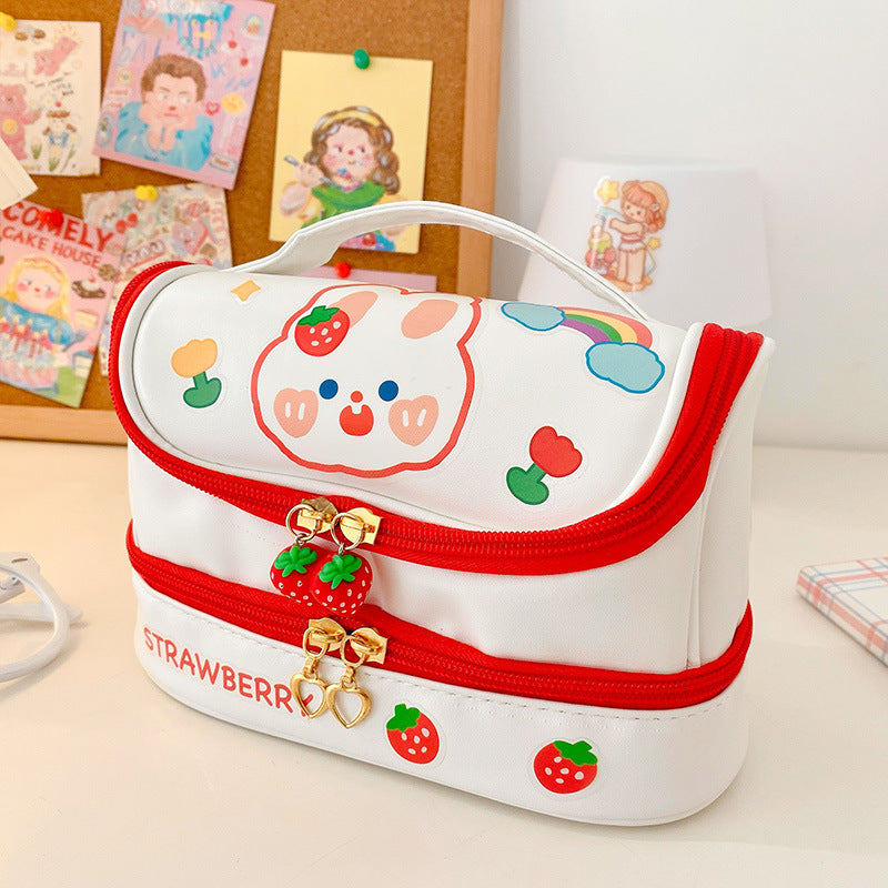 Sac à crayon multicouche pour filles avec une grande apparence et une grande capacité
