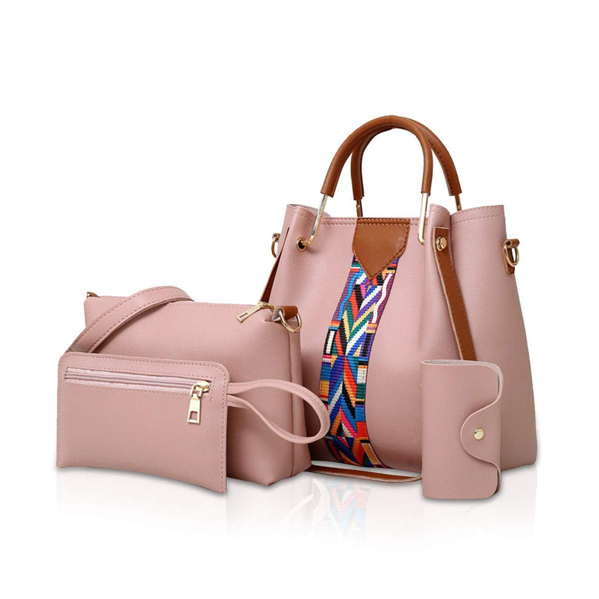 Sacs à main pour femmes Sacs à épaules Sacs à main de 4 pcs Sacs à main pour dames Sacs pour le corps supérieur