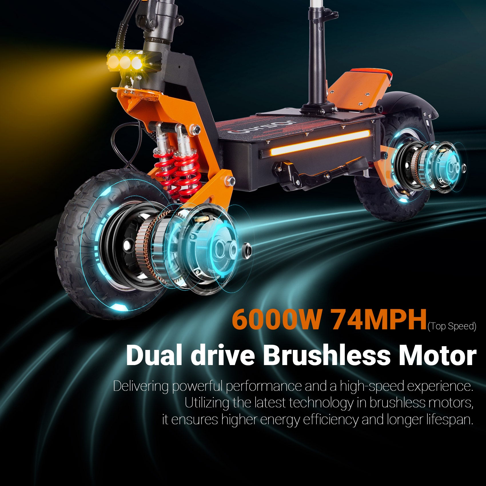X5 Pro 3000W 60V 40Ah 11 pouces hors route Scooter électrique avec NFC