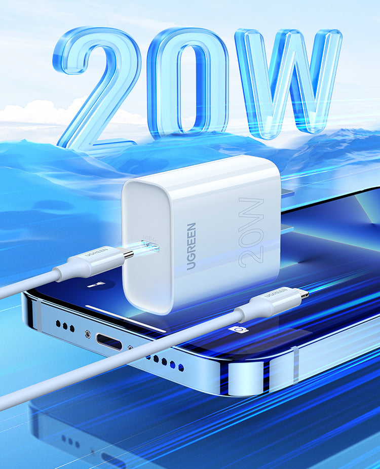 Chargeur certifié 20wMFi Pd à charge rapide