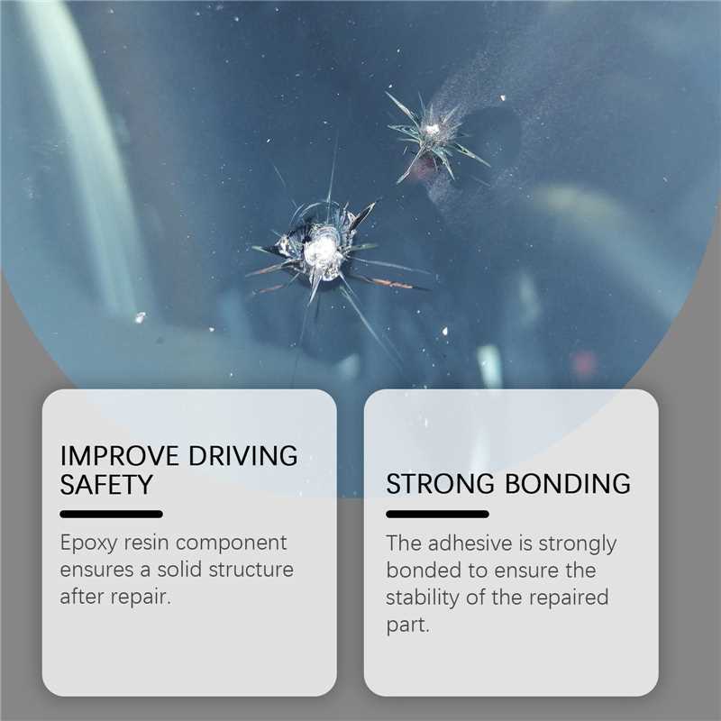 Pare-brise Nano Bonding Fluid Crack Kit de réparation