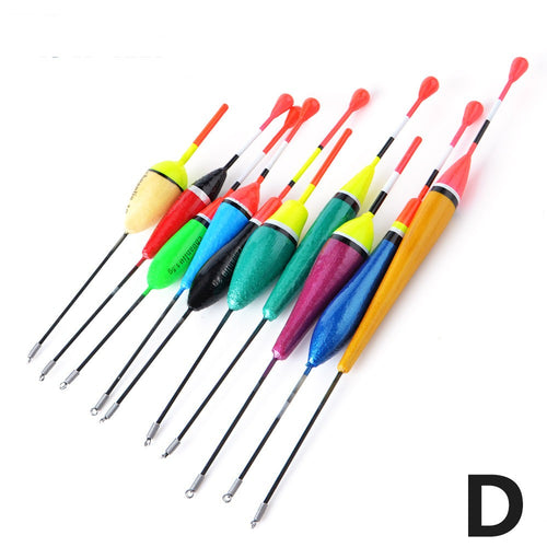 10 PCs Fish Float Rock Fishing Float Barr Fir Casting Sea Fishing Bold Highlighted
