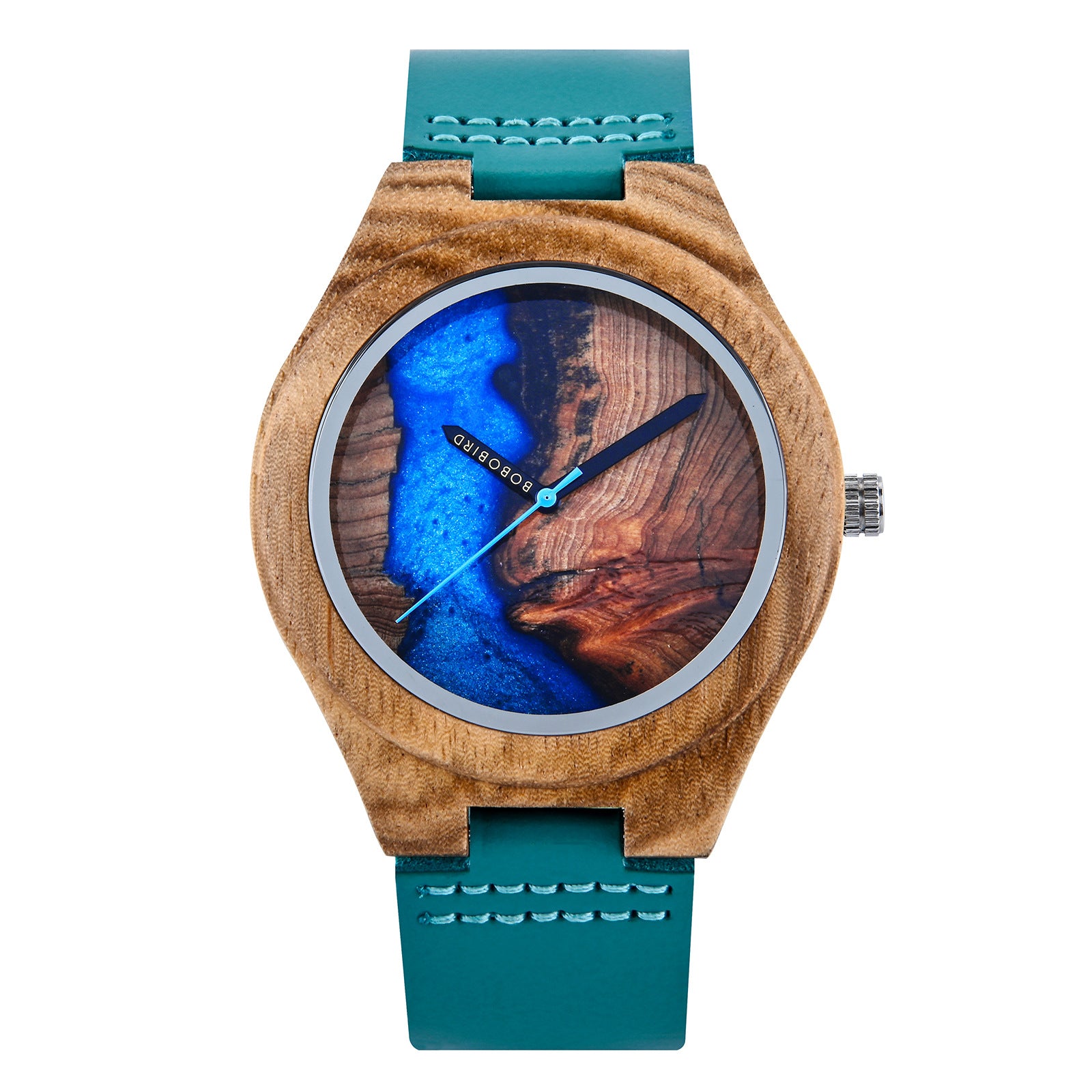 Montre vintage résine et bois