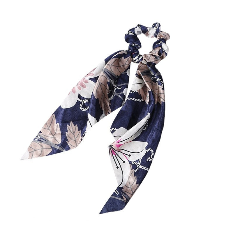 Fashion Long Streamer Imprimé Tissu Tie Accessoire Cheveux Pour Poneytail Tie-up Cheveux Top Cuft