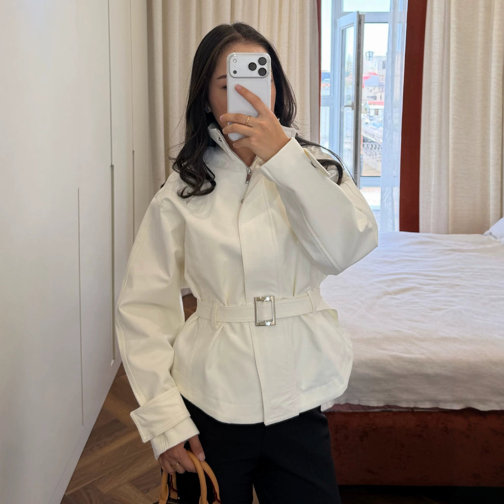 Veste de col en lacet en lacet pour femmes