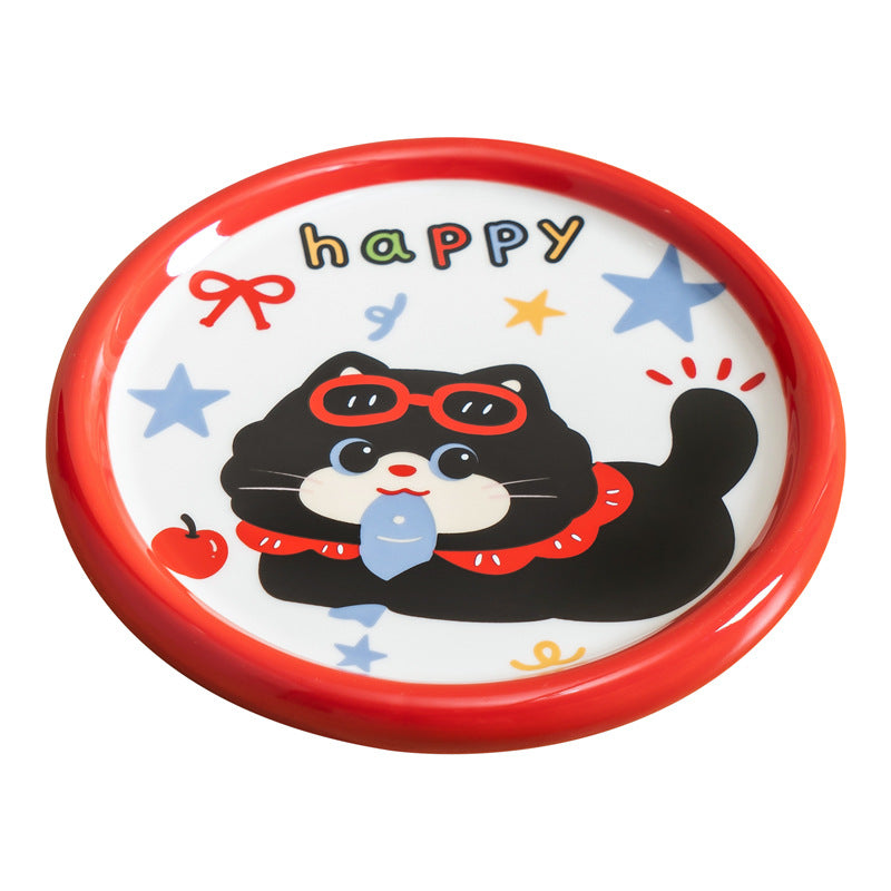 Cute Cartoon Ceramic Pet Bowl