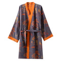 Pure coton Jacquard chinois style ceinture chemise de nuit