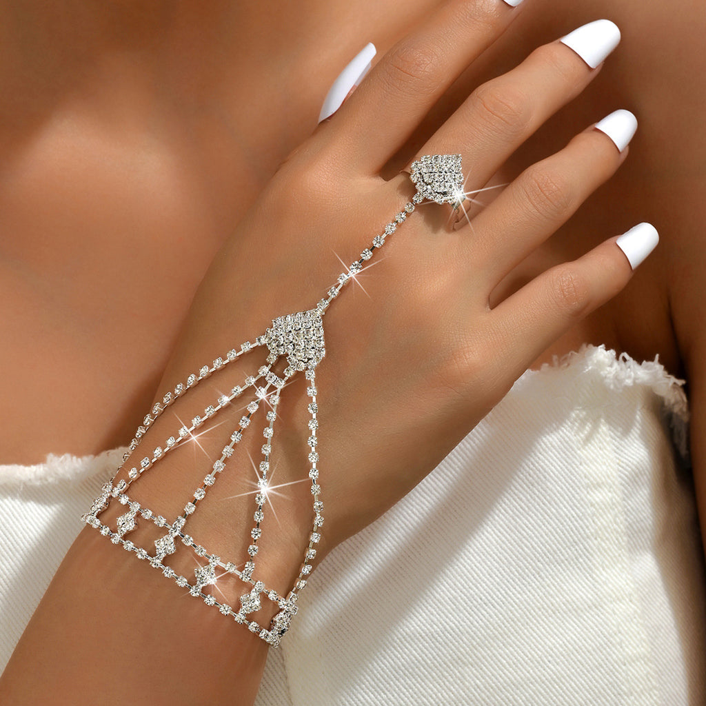 Bracelet de Tassel géométrique incrusté de diamants de style européen et américain