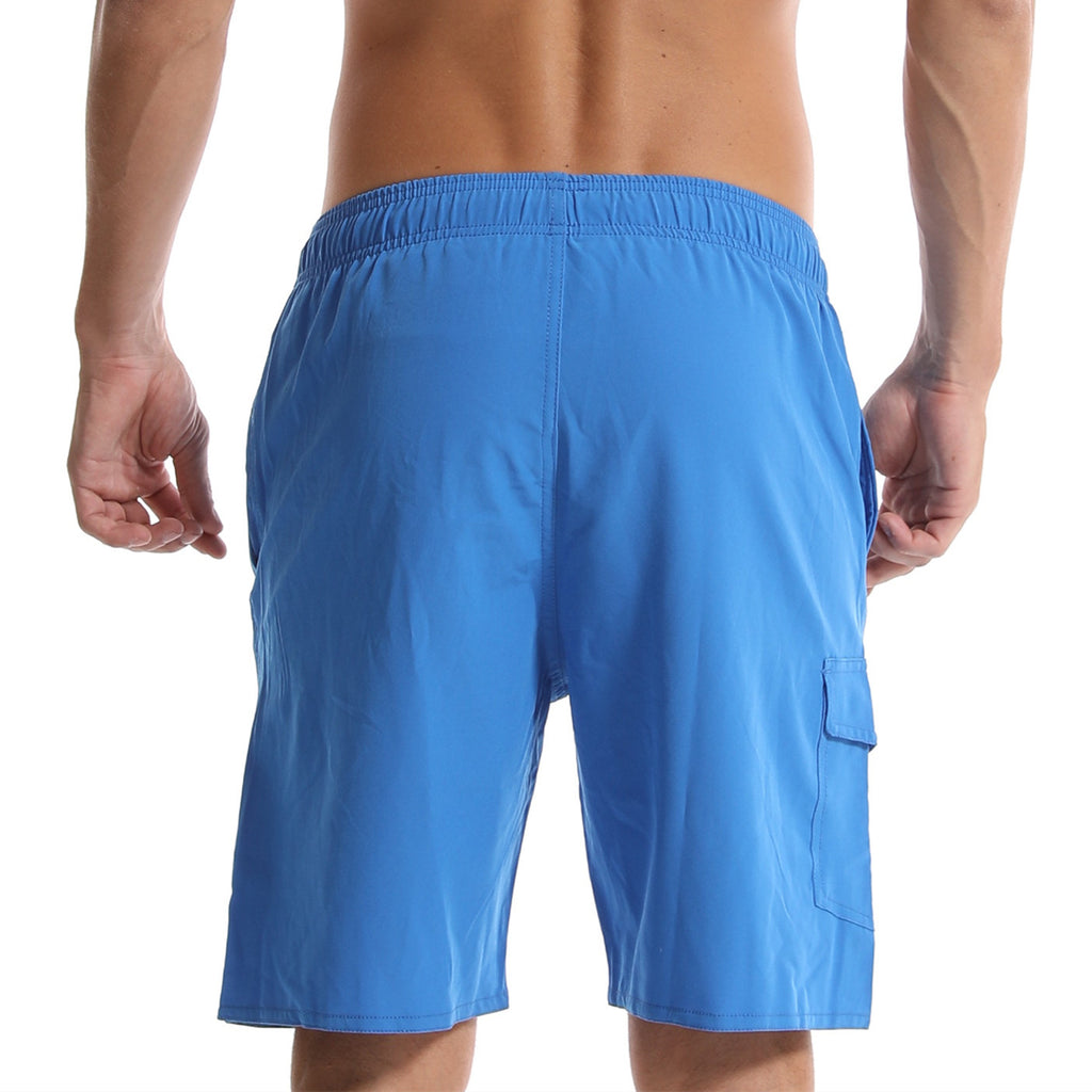 Cross Border Hommes Summer Solid Color Beach Pantalons Hommes Cinq Point Short Mesh Respirant