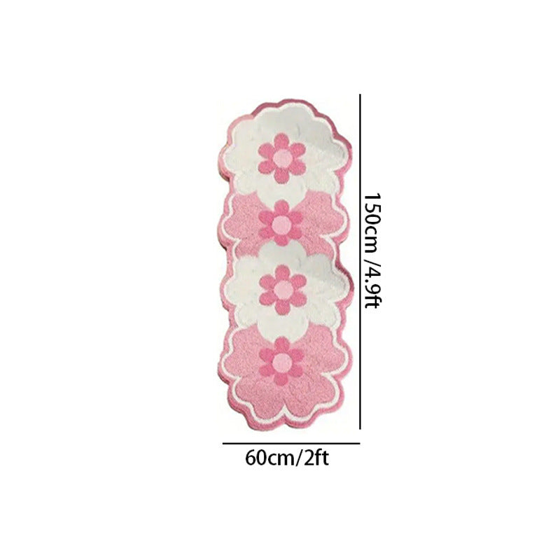 Irrégularité Floral Faux Cashmere Rug pour la chambre