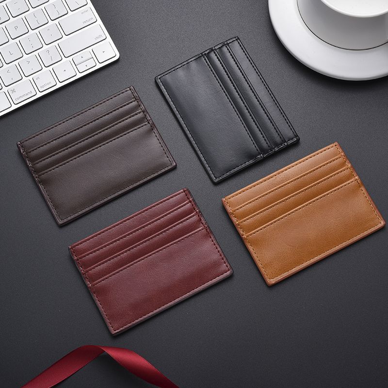 Porte-cartes en cuir ultra mince