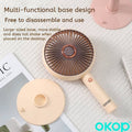 KP-F14 Minimalist élégant Mini ventilateur portable USB Rechargeable 3-Speed Desktop Compatible In