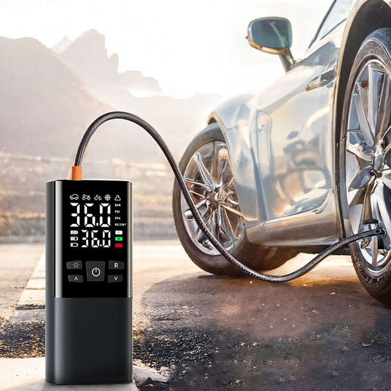 Pompe à compresseur d'air rechargeable numérique sans fil pour pneumatiques de voiture UK