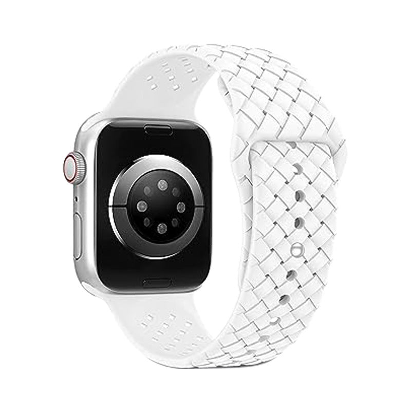 Bracelet de montre en silicone motif tissé