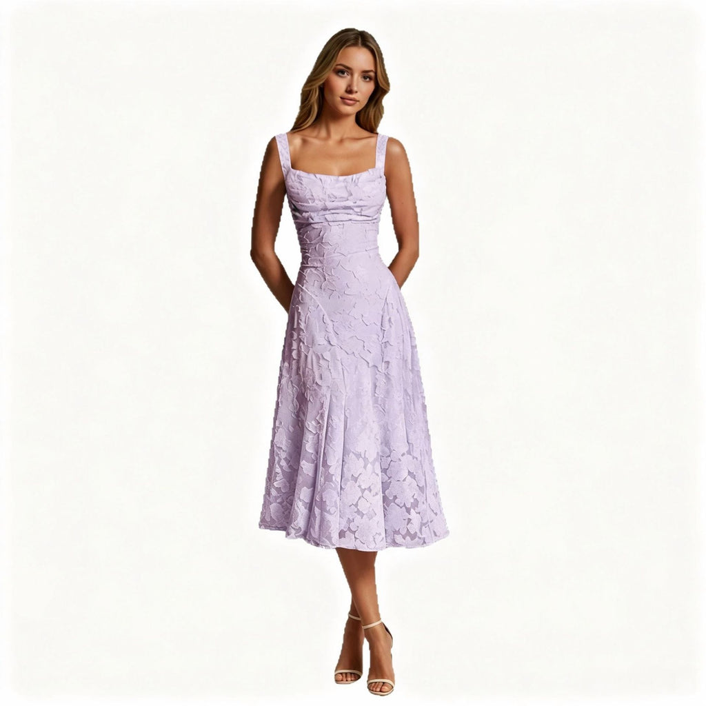 Robe de cocktail spaghetti-strap