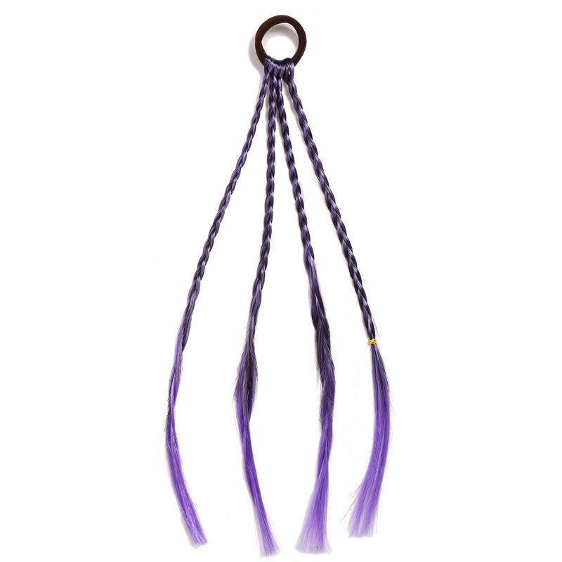 Série d'accessoires capillaires multicolores mignons et créatifs