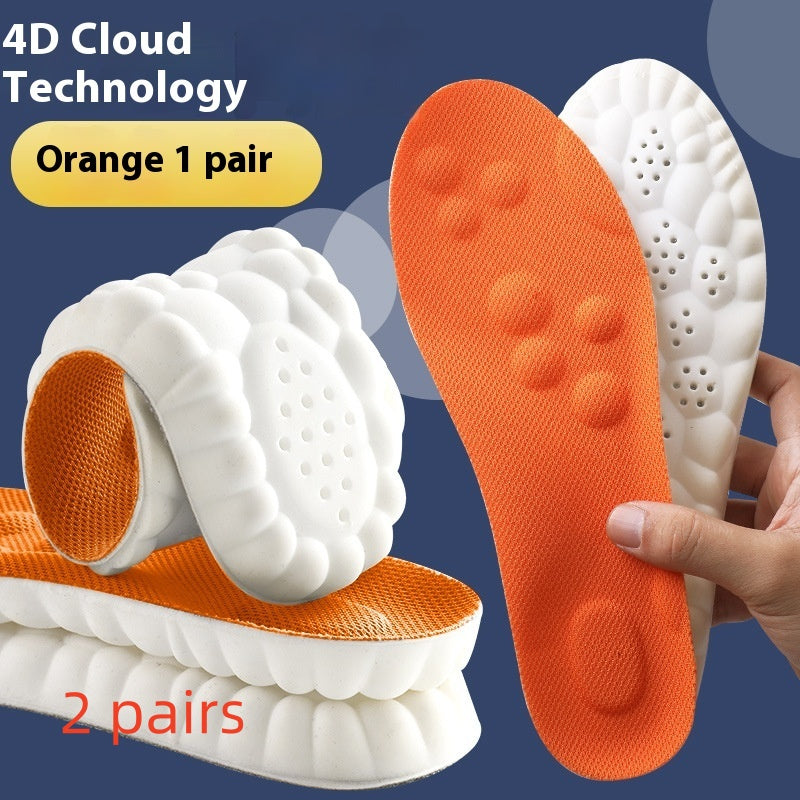 Semelle intérieure Pas d'arc de pied fatigué Massage Sweat Absorbant et Déodorant Antibactérien