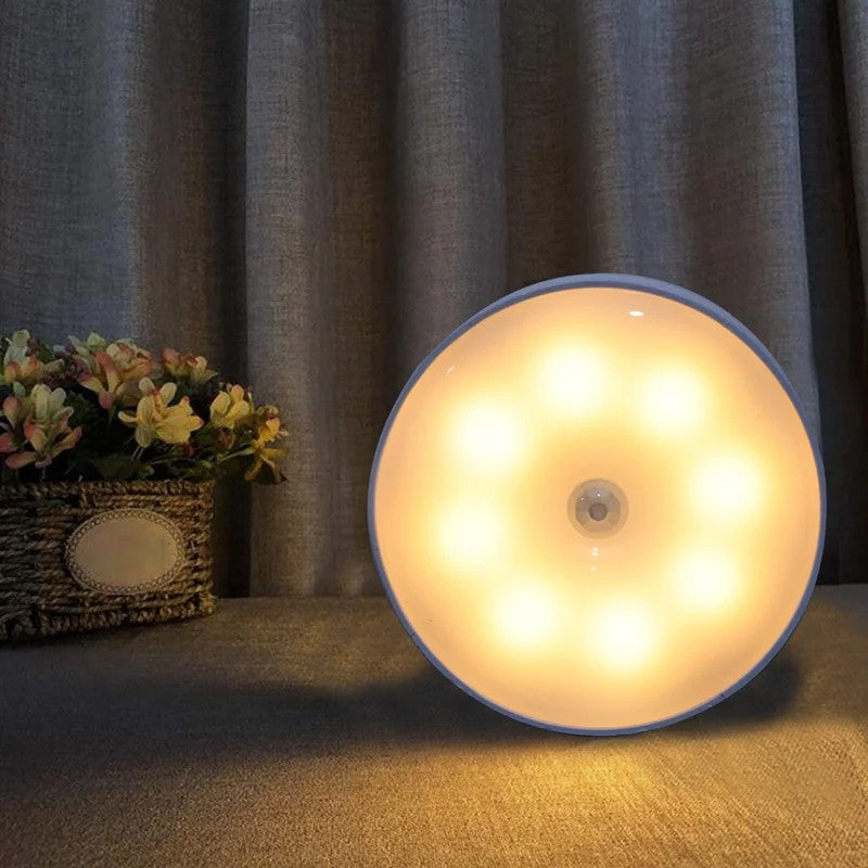Capteur lumière LED Motion PIR USB rechargeable Armoire portable lampe de nuit