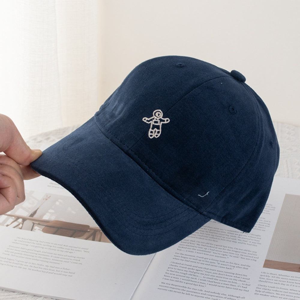 Mini Astronaute unisexe Brodé style coréen Casquette de baseball casual