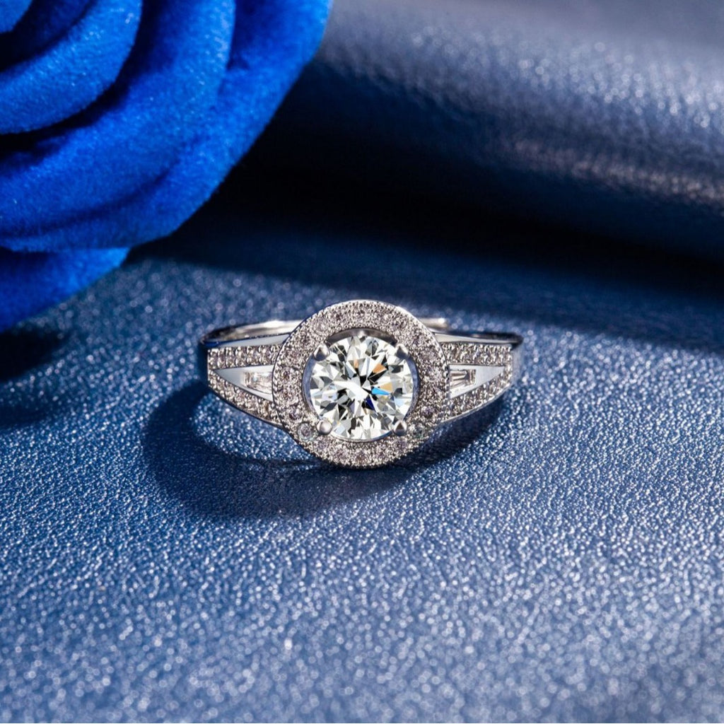 Anneau personnalisé de Zircon pour femmes