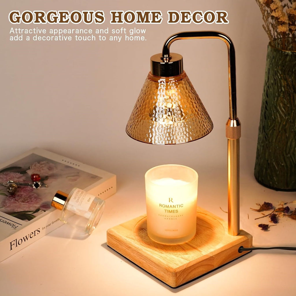 Bougie moderne avec minuterie et lampe à cire variable