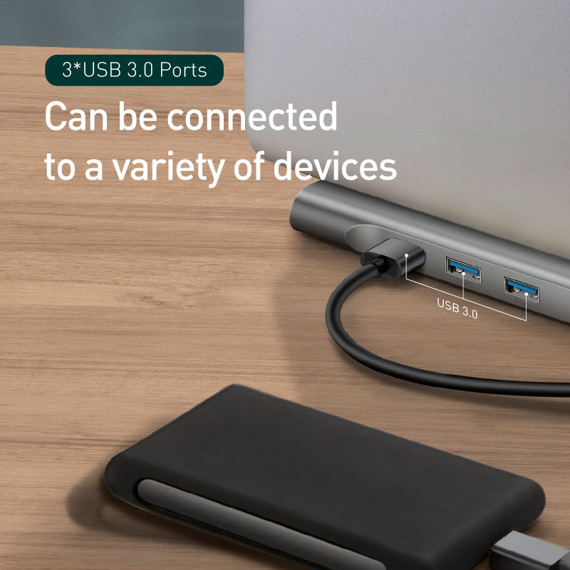Station d'arrimage Hub et support de refroidissement à 10 ports HDMI Et VGA Network Port Conversion H