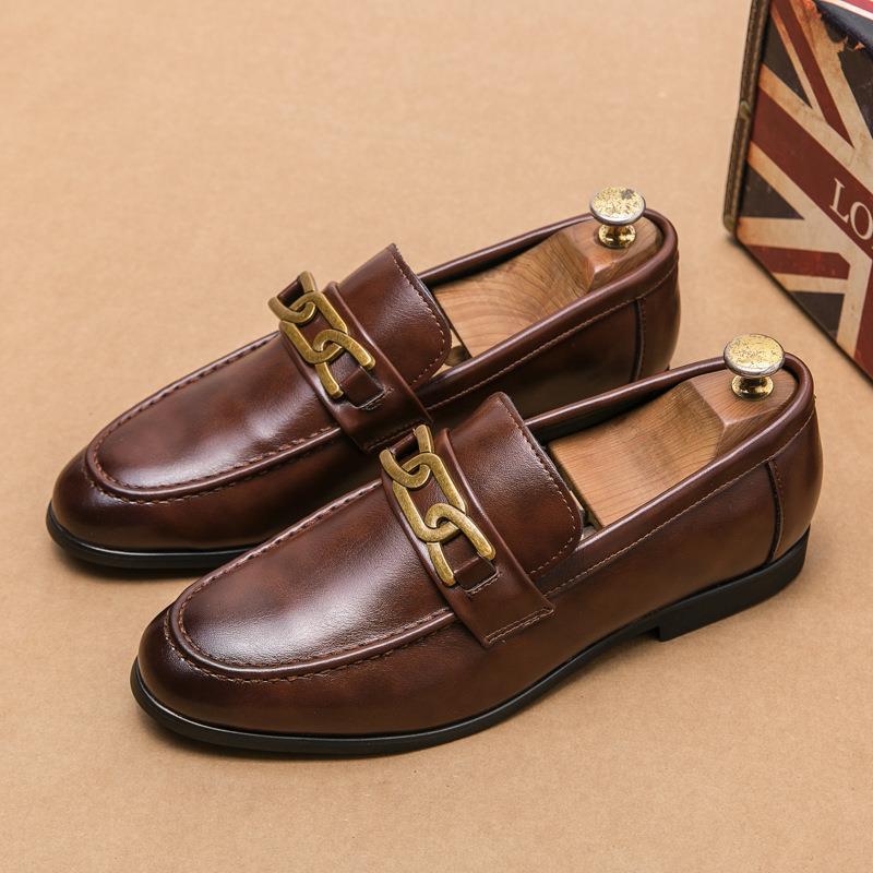 Chaussures en cuir décontracté de style britannique