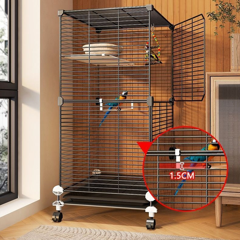 Parrot Cage Splash-proof Maison Villa écologique