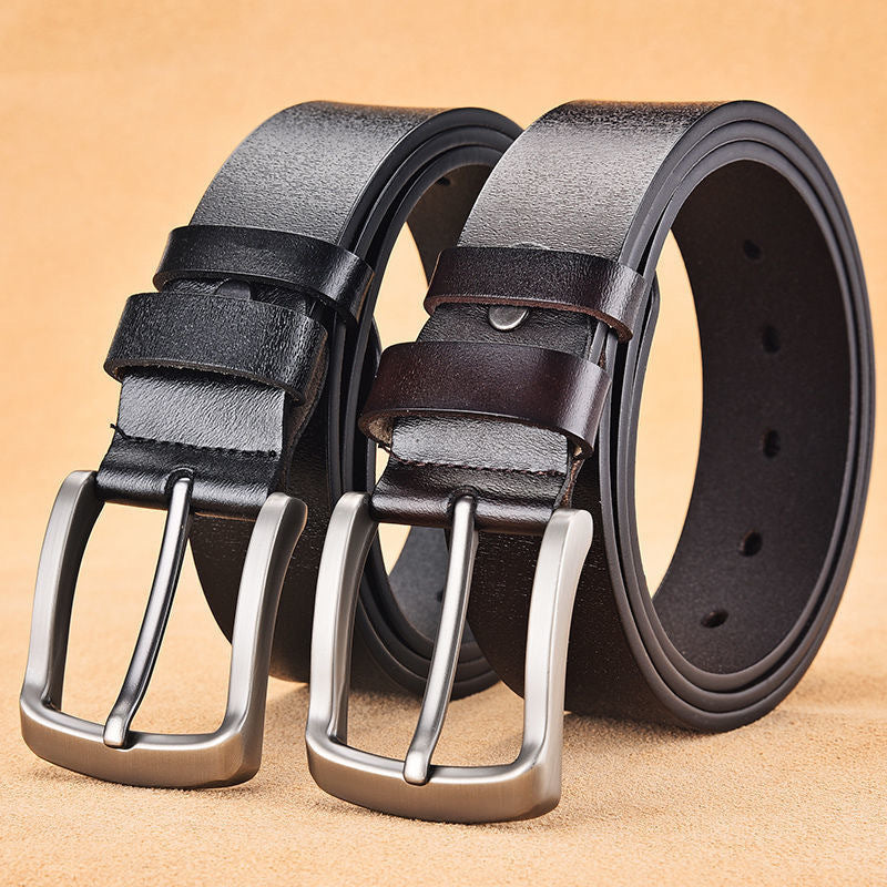 Ceinture en cuir retro-épingle pour hommes