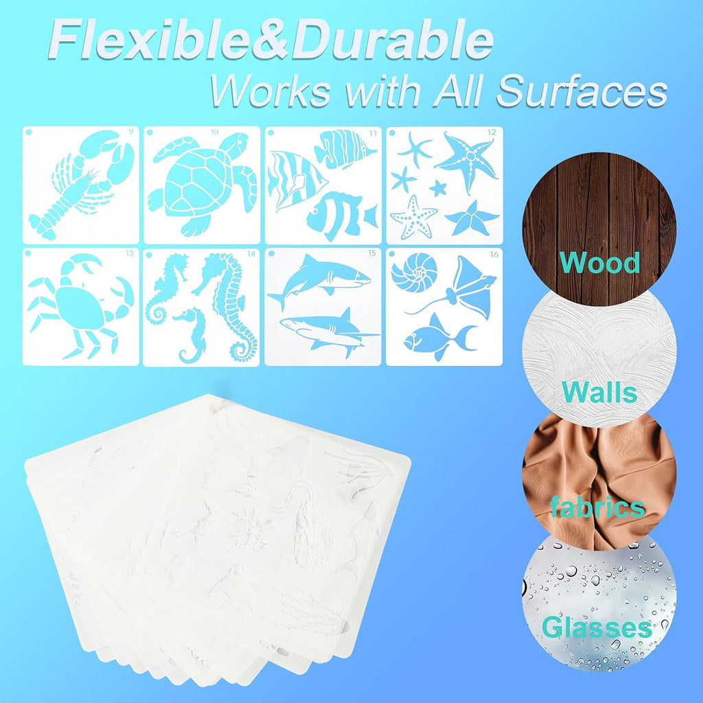 Reusable ocean-themed debossing mold