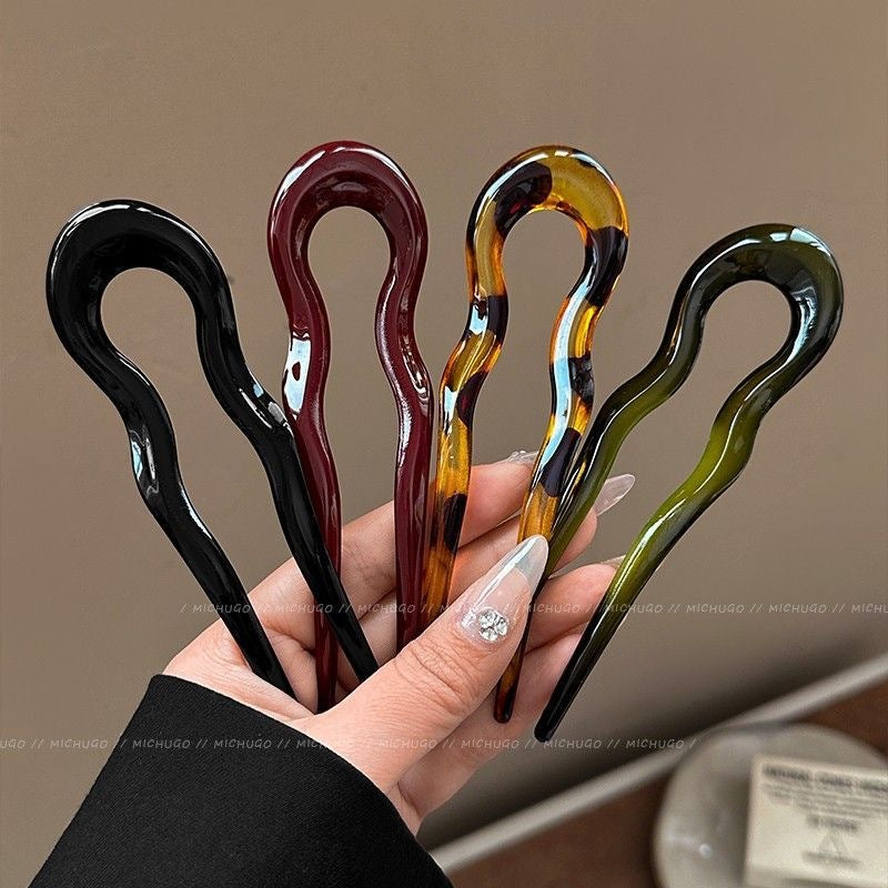 Épingle à cheveux en acrylique pour femmes