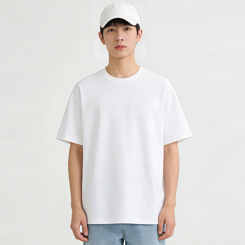 Men's pure cotton short-sleeved T-shirt