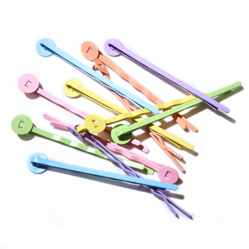 Candy Color Band Plateau Clip Internet Célébrité Petit épingle à cheveux Handmade Accessoires de cheveux 14g